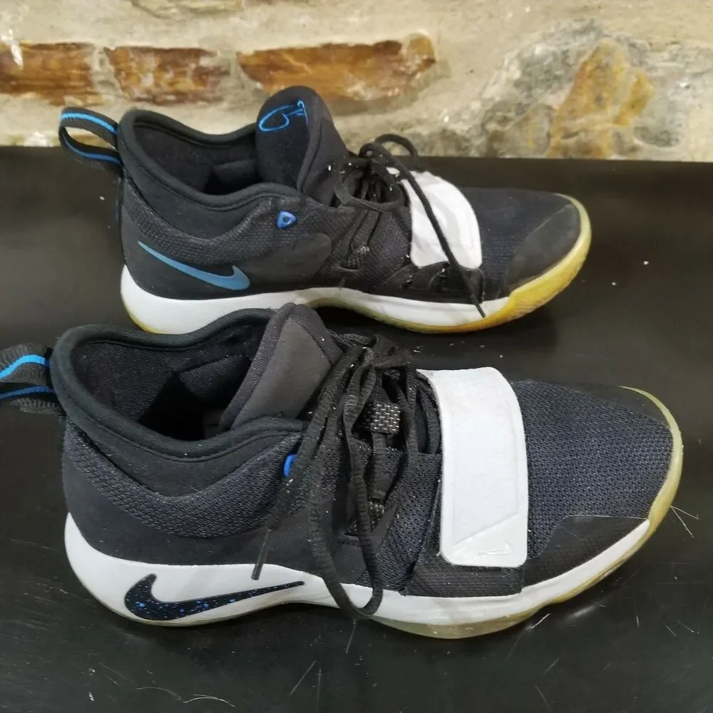 Nike Paul George 2 mens size 9 Sneakers Black Basketball BQ8452-006